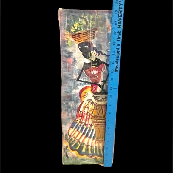 Hand Painted - Joyful Living  -  Woman Celebrating Caribbean Life - Picture 3 of 8